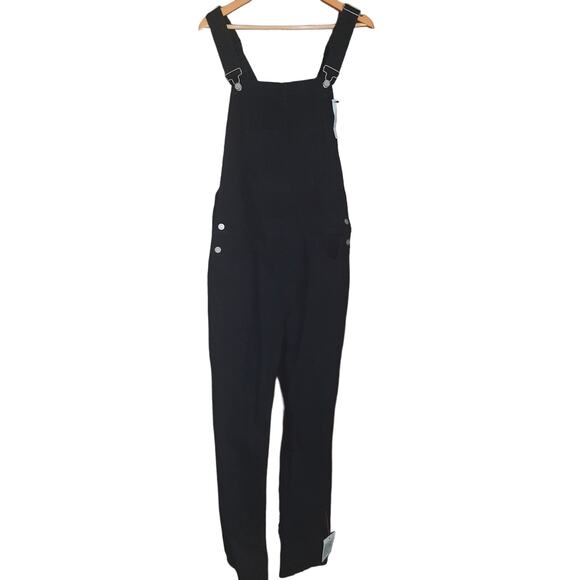 Asos Design Womens Denim Overalls in Washed Black Size Small - Picture 2 of 7